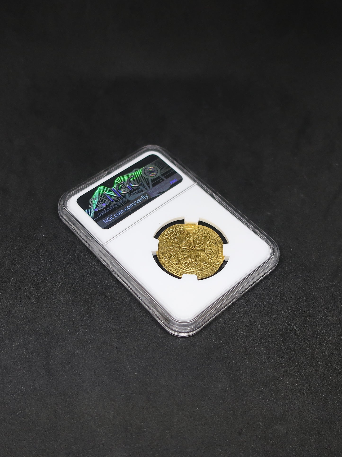 【賢明王】1364-1380 フランス フランカ・ピエ金貨 MS63 NGC シャルル5世 百年戦争