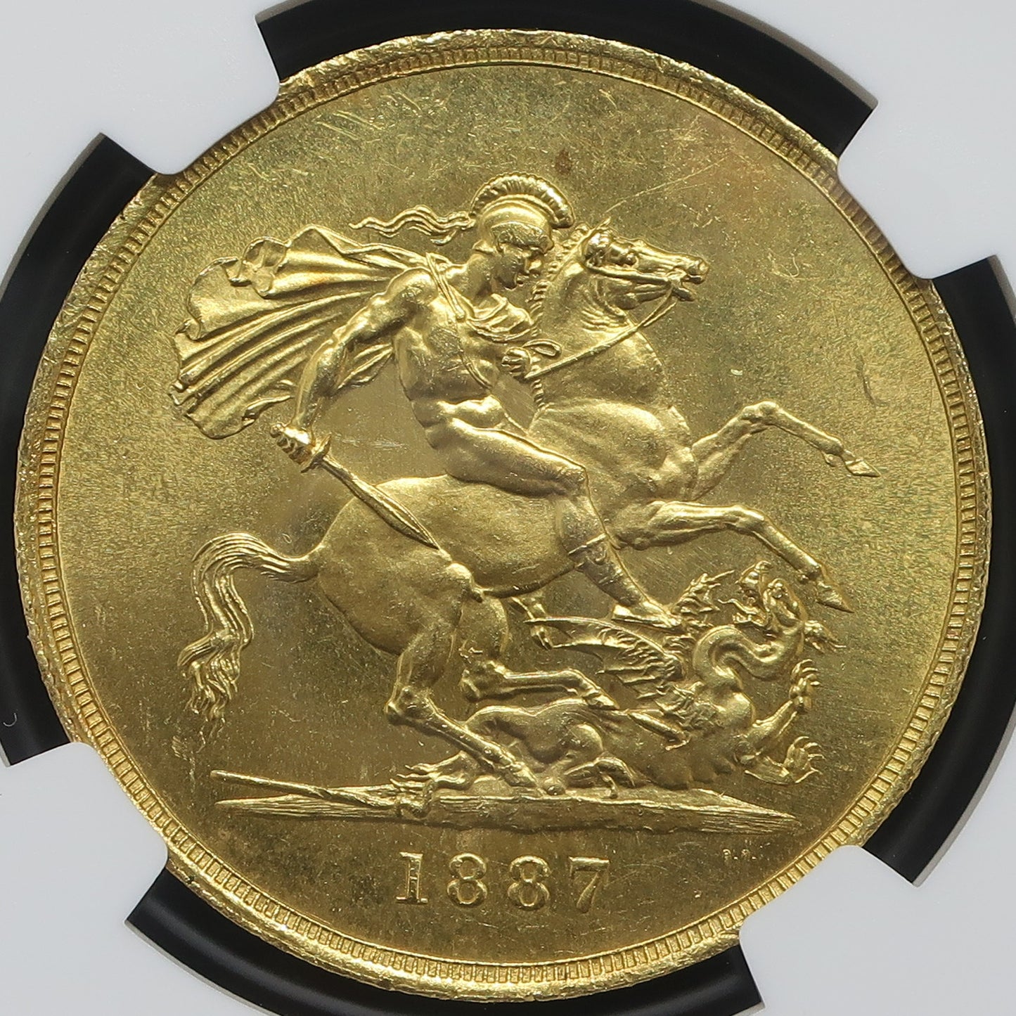 1887 イギリス 5ポンド金貨 ジュビリーヘッド MS63 NGC - CoinBlessing(コインブレッシング)