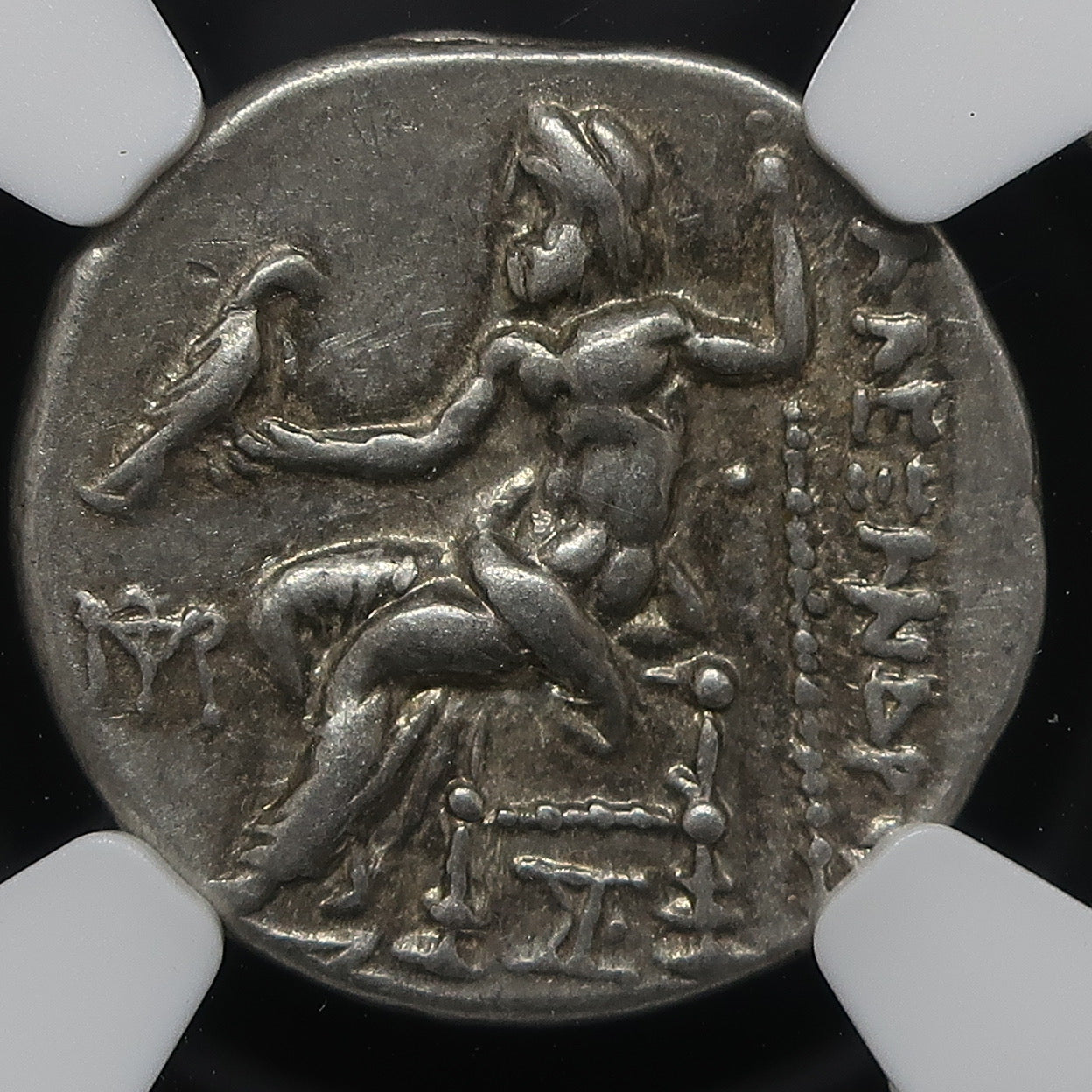 336-323 BC 古代マケドニア ドラクマ銀貨 アレキサンダー3世 ChXF5/5-5/5 NGC image10