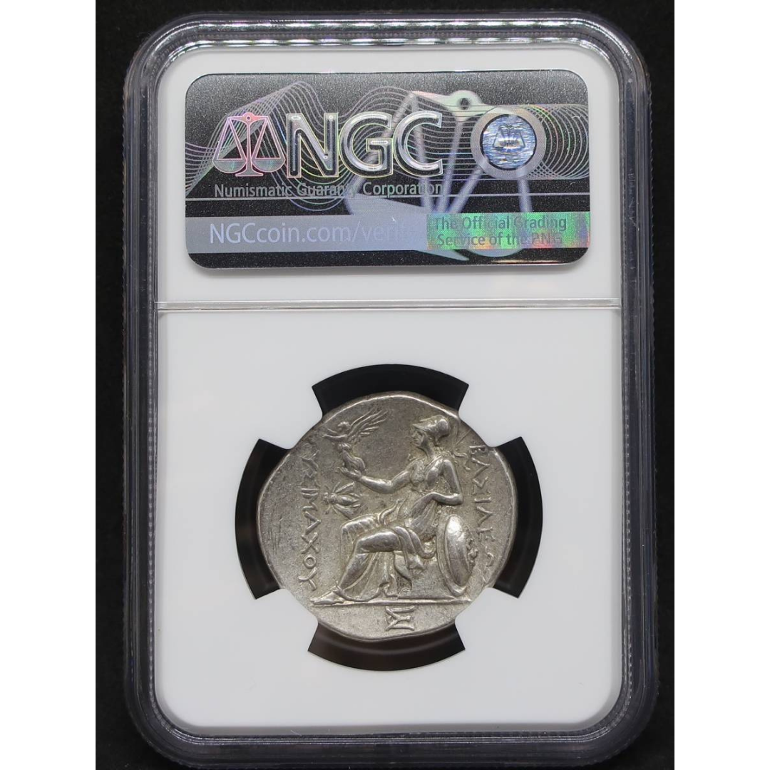 【古代トラキア王国】305-281 BC トラキア王国 テトラドラクマ銀貨 リシマコス王 ChXF 4/5-4/5 NGC - CoinBlessing(コインブレッシング)
