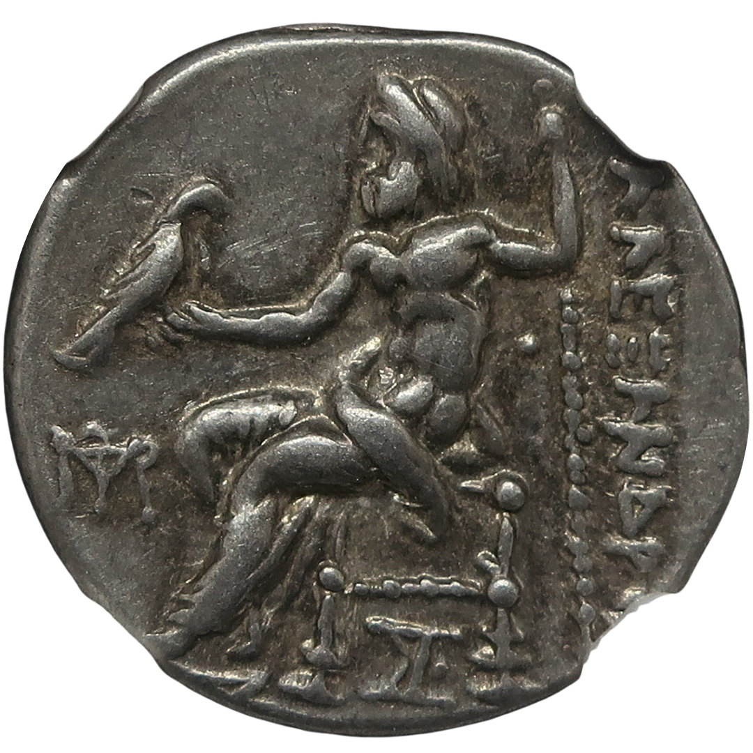 336-323 BC 古代マケドニア ドラクマ銀貨 アレキサンダー3世 ChXF5/5-5/5 NGC image2