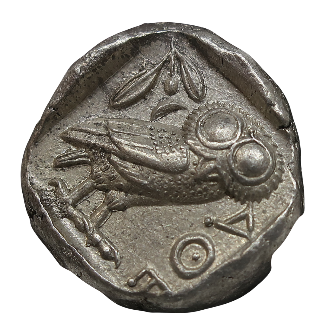 440-404 BC 古代ギリシャ アッティカ アテネ テトラドラクマ銀貨 image2