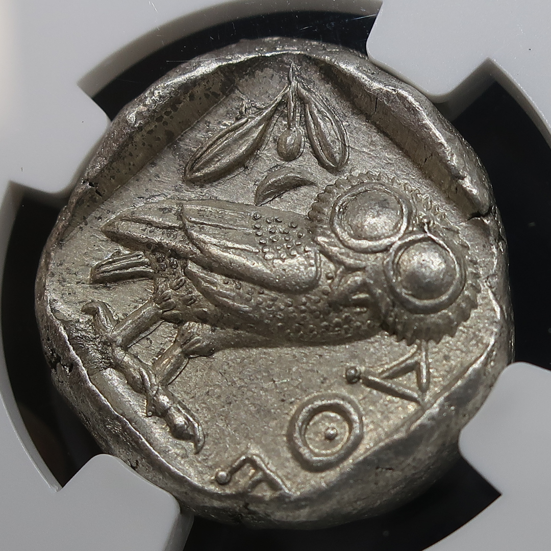 440-404 BC 古代ギリシャ アッティカ アテネ テトラドラクマ銀貨 image7