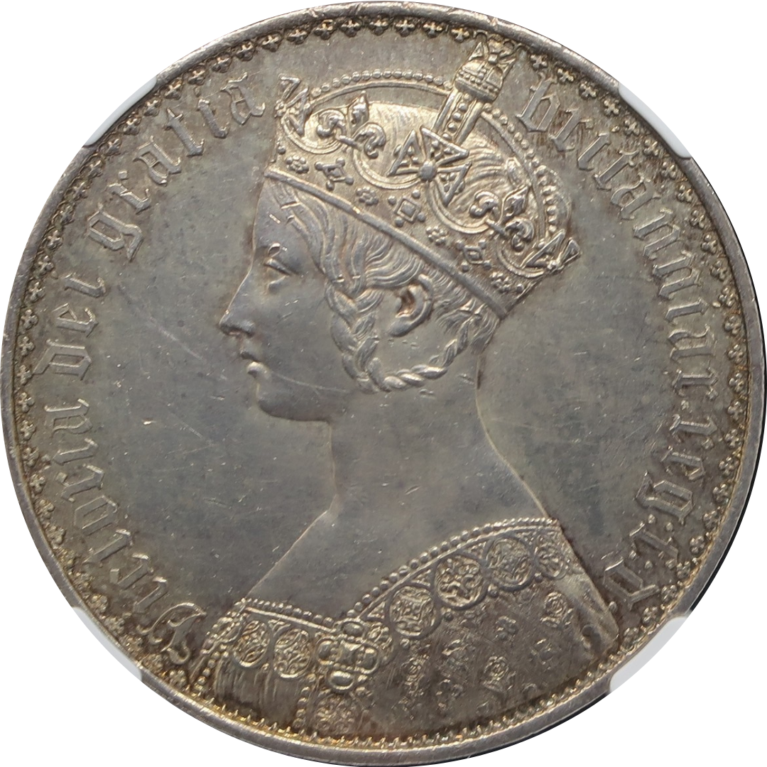 1847 イギリス ゴシッククラウン銀貨 ヴィクトリア女王 アンデシモ PF61 NGC - CoinBlessing(コインブレッシング)