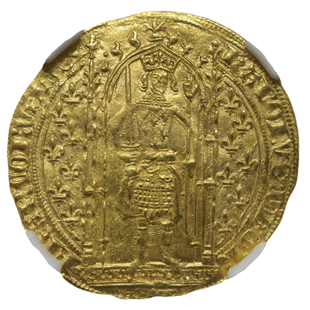 賢明王】1364-1380 フランス フランカ・ピエ金貨 MS64 NGC シャルル5世 百年戦争 – CoinBlessing(コインブレッシング)