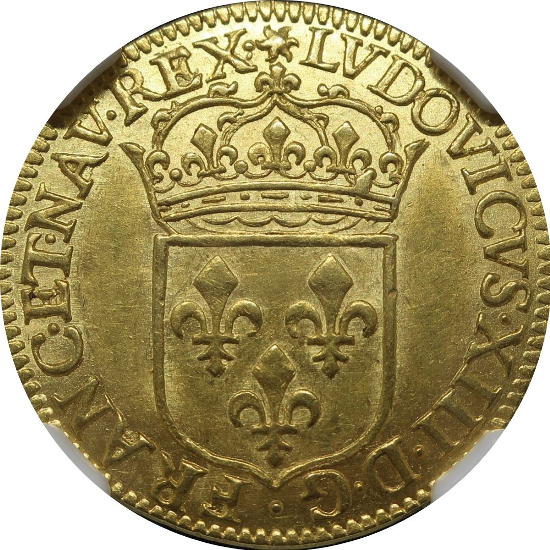 1642A フランス エキュドール金貨 ルイ13世 MS61 NGC - CoinBlessing(コインブレッシング)