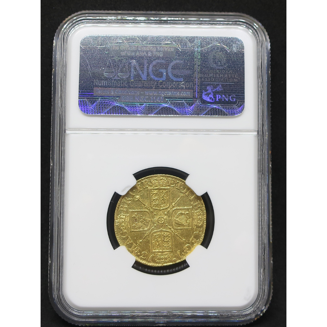 1713 イギリス ギニー金貨 アン女王 AU53 NGC
