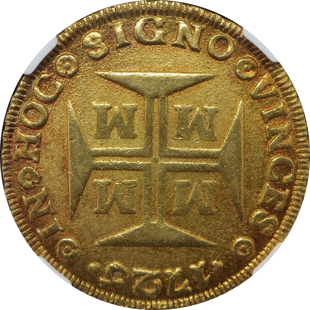 【超大型金貨!】1725M ブラジル 20000レイス 超大型金貨 MS62 NGC - CoinBlessing(コインブレッシング)