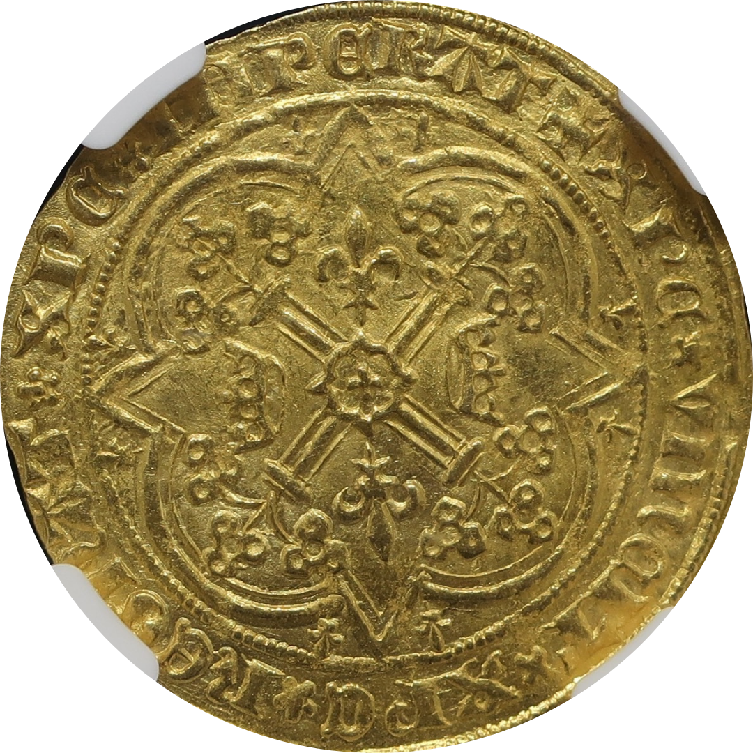 【賢明王】1364-1380 フランス フランカ・ピエ金貨 MS63 NGC シャルル5世 百年戦争 - CoinBlessing(コインブレッシング)