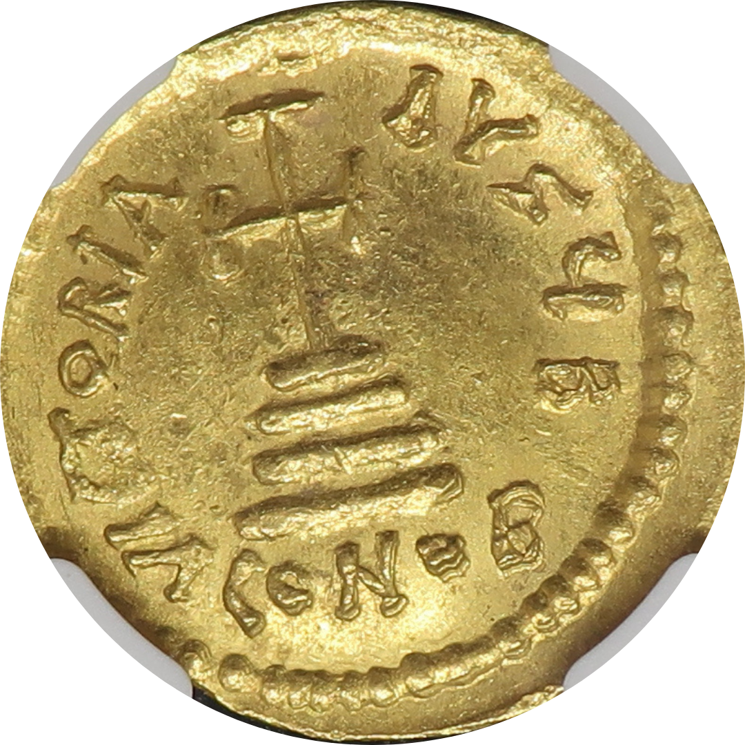 【ビザンチン】AD613-641 ビザンツ帝国 ソリダス金貨 MS5/5-4/5 NGC ヘラクリウス コンスタンティン