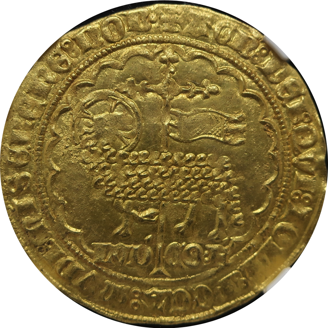 【神の子羊】1346-1384 ベルギー ルイ・デ・マーレ ムートンドール金貨 MS63 NGC