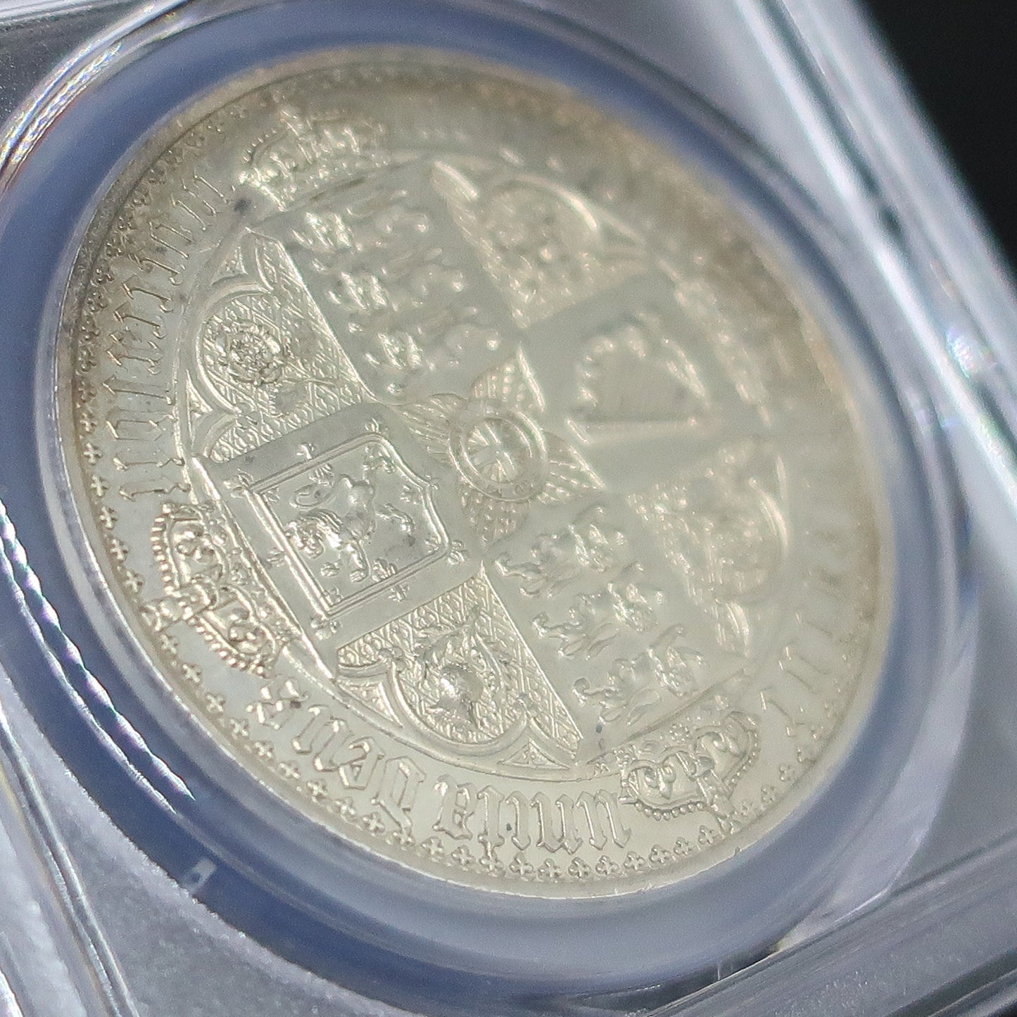 1847 イギリス ゴシッククラウン銀貨 ヴィクトリア女王 アンデシモ PR62 PCGS