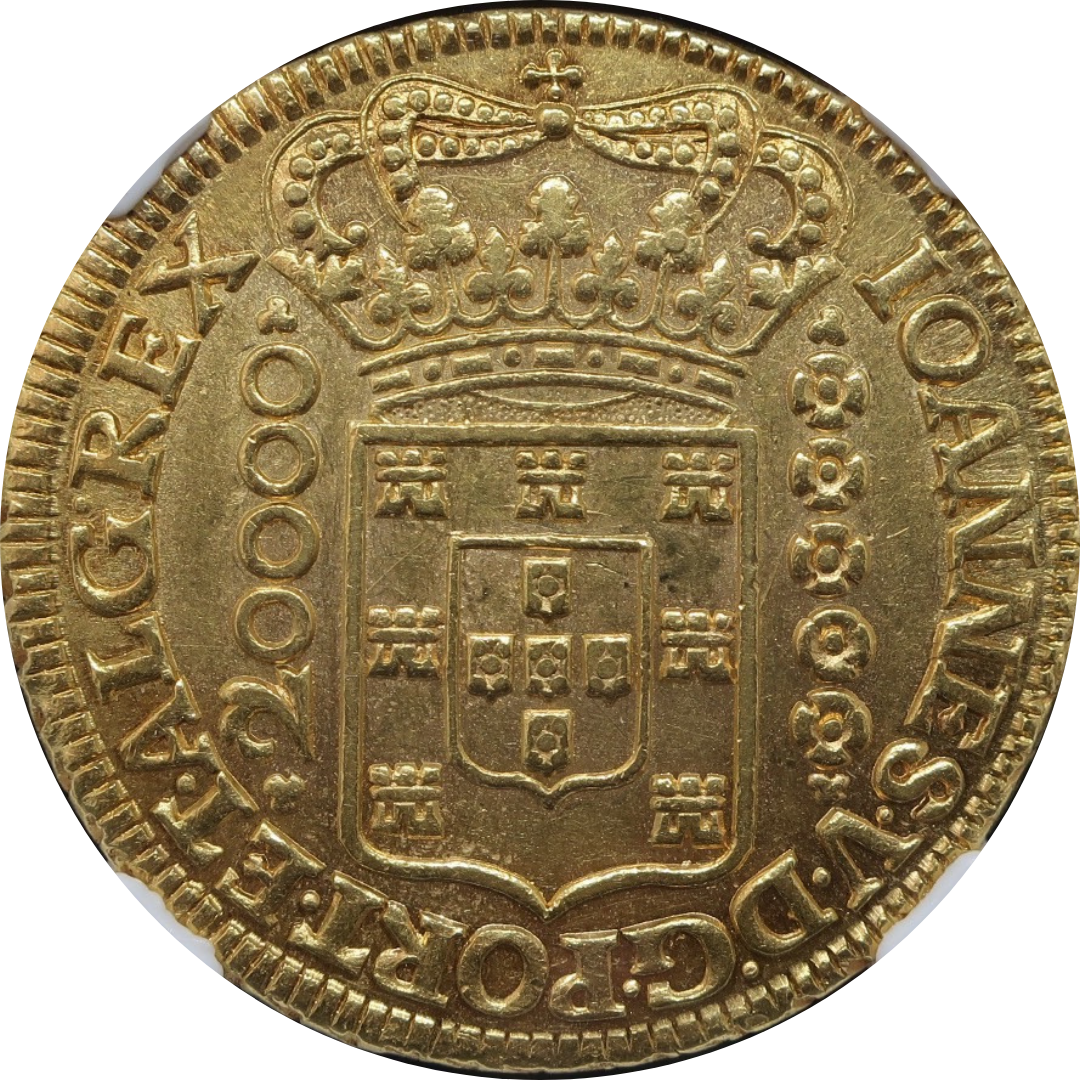 ブラジル 1854年 10000レイス 金貨 ブラジル 1854年 10000レイス 金貨