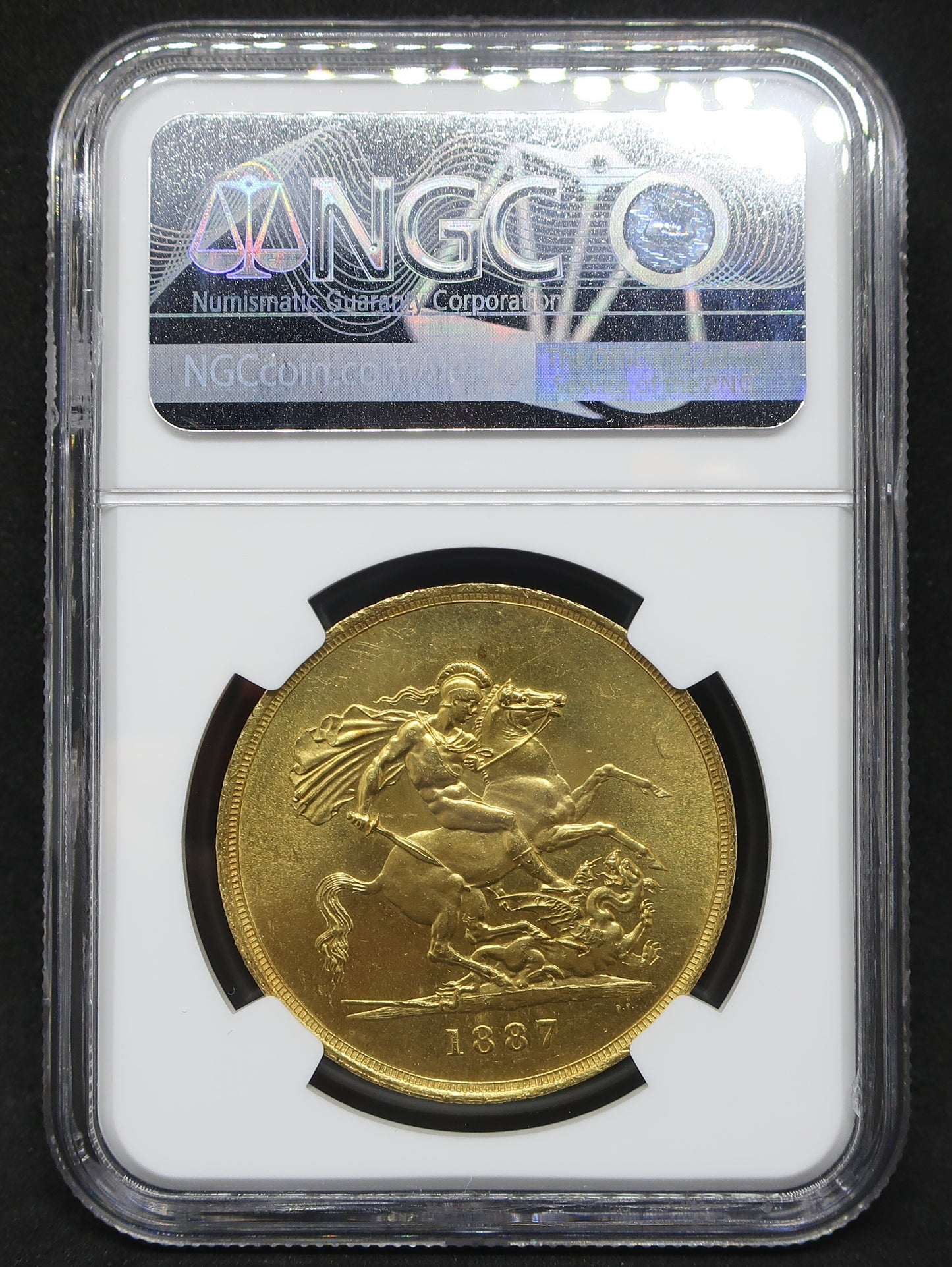 1887 イギリス 5ポンド金貨 ジュビリーヘッド MS63 NGC - CoinBlessing(コインブレッシング)