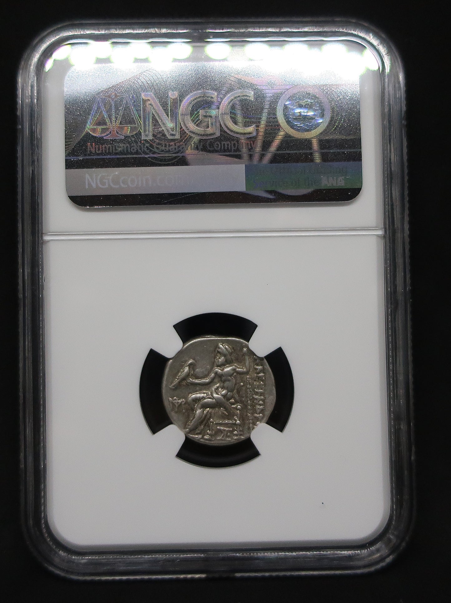 336-323 BC 古代マケドニア ドラクマ銀貨 アレキサンダー3世 ChXF5/5-5/5 NGC image5