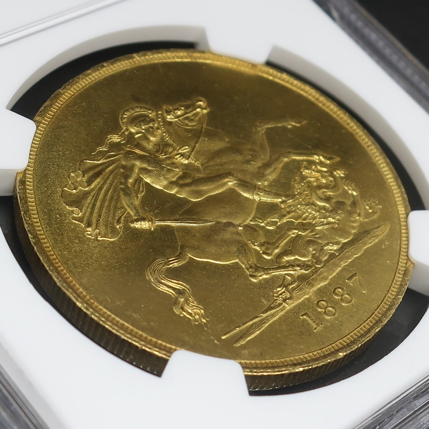 1887 イギリス 5ポンド金貨 ジュビリーヘッド MS63 NGC - CoinBlessing(コインブレッシング)