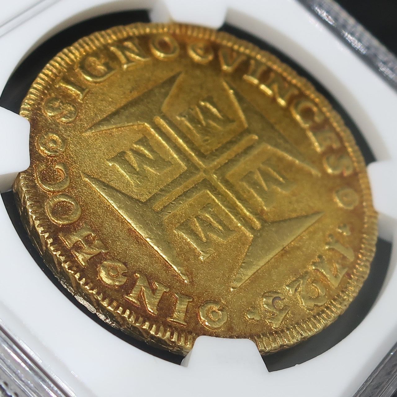 【超大型金貨!】1725M ブラジル 20000レイス 超大型金貨 MS62 NGC