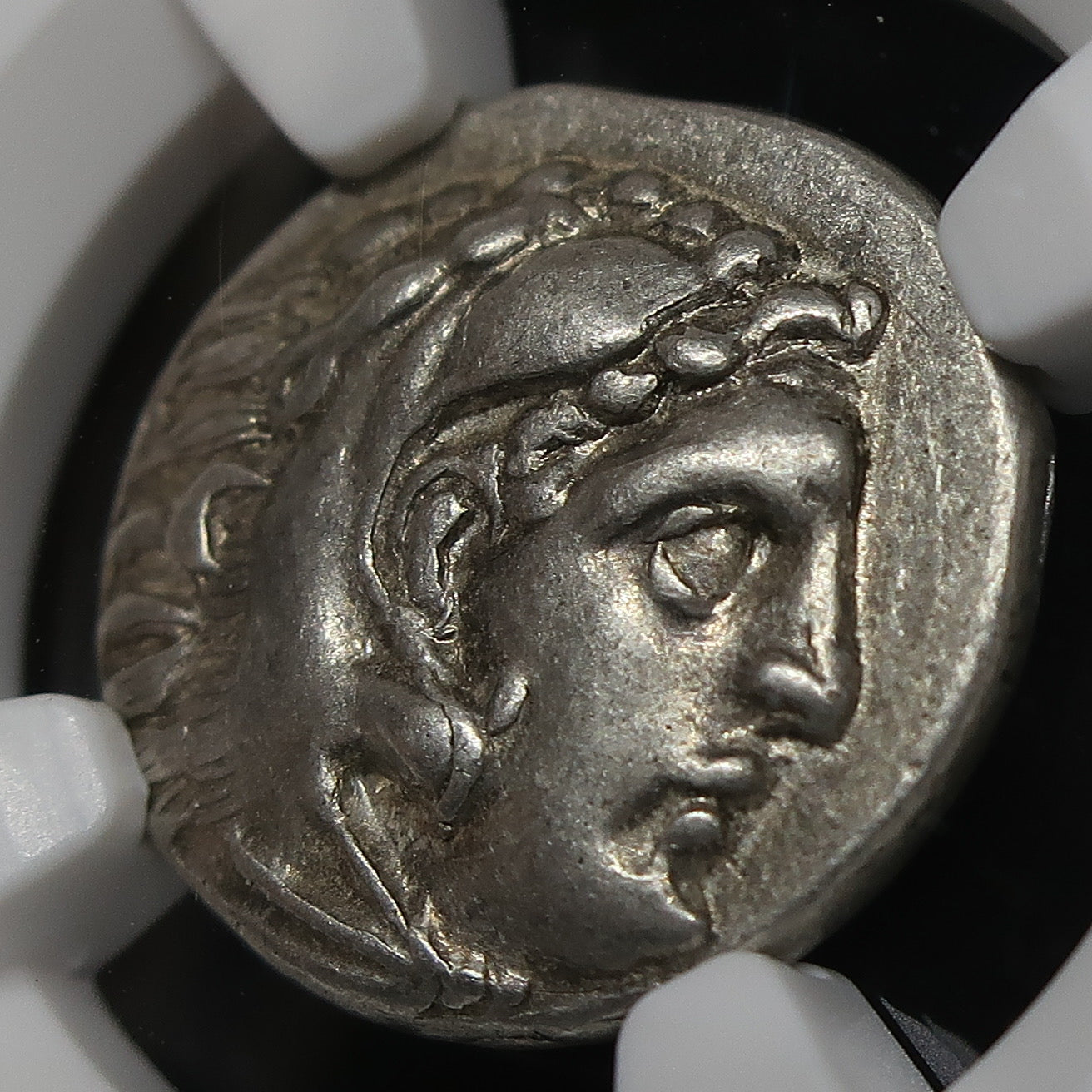 336-323 BC 古代マケドニア ドラクマ銀貨 アレキサンダー3世 ChXF5/5-5/5 NGC image6