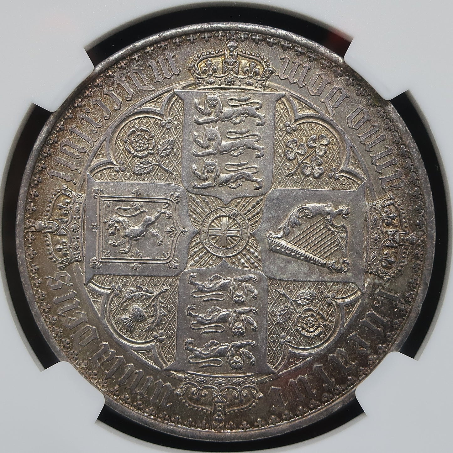 1847 イギリス ゴシッククラウン銀貨 ヴィクトリア女王 アンデシモ PF62 NGC鑑定済み