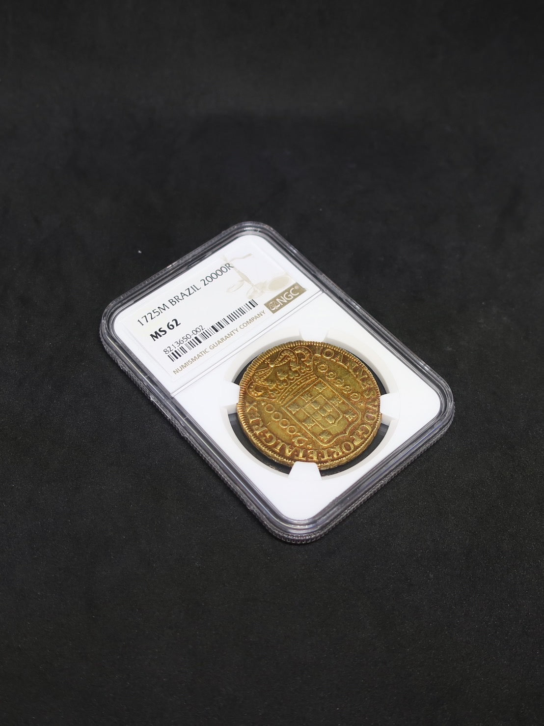 【超大型金貨!】1725M ブラジル 20000レイス 超大型金貨 MS62 NGC - CoinBlessing(コインブレッシング)