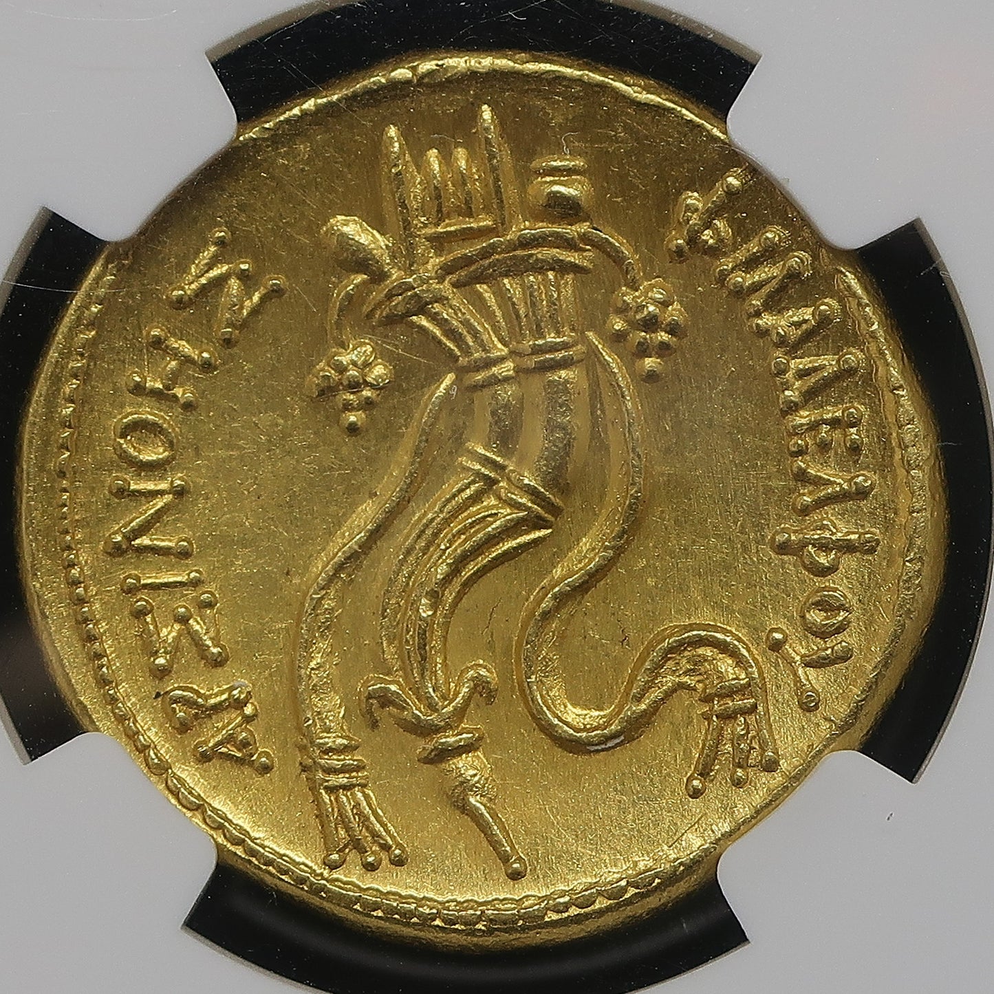 270/68BC プトレマイオス朝 オクタドラクマ金貨 アルシノエ2世 image7