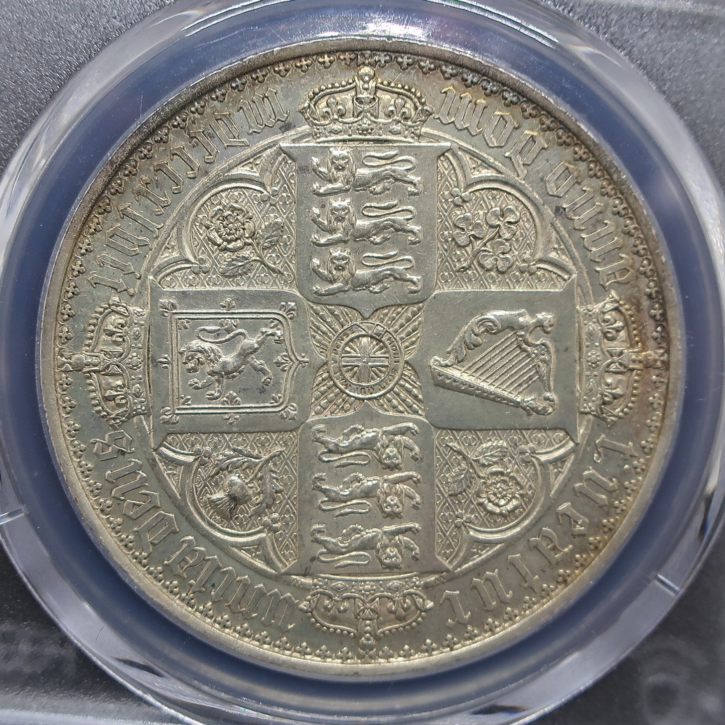 1847 イギリス ゴシッククラウン銀貨 ヴィクトリア女王 アンデシモ PR62 PCGS