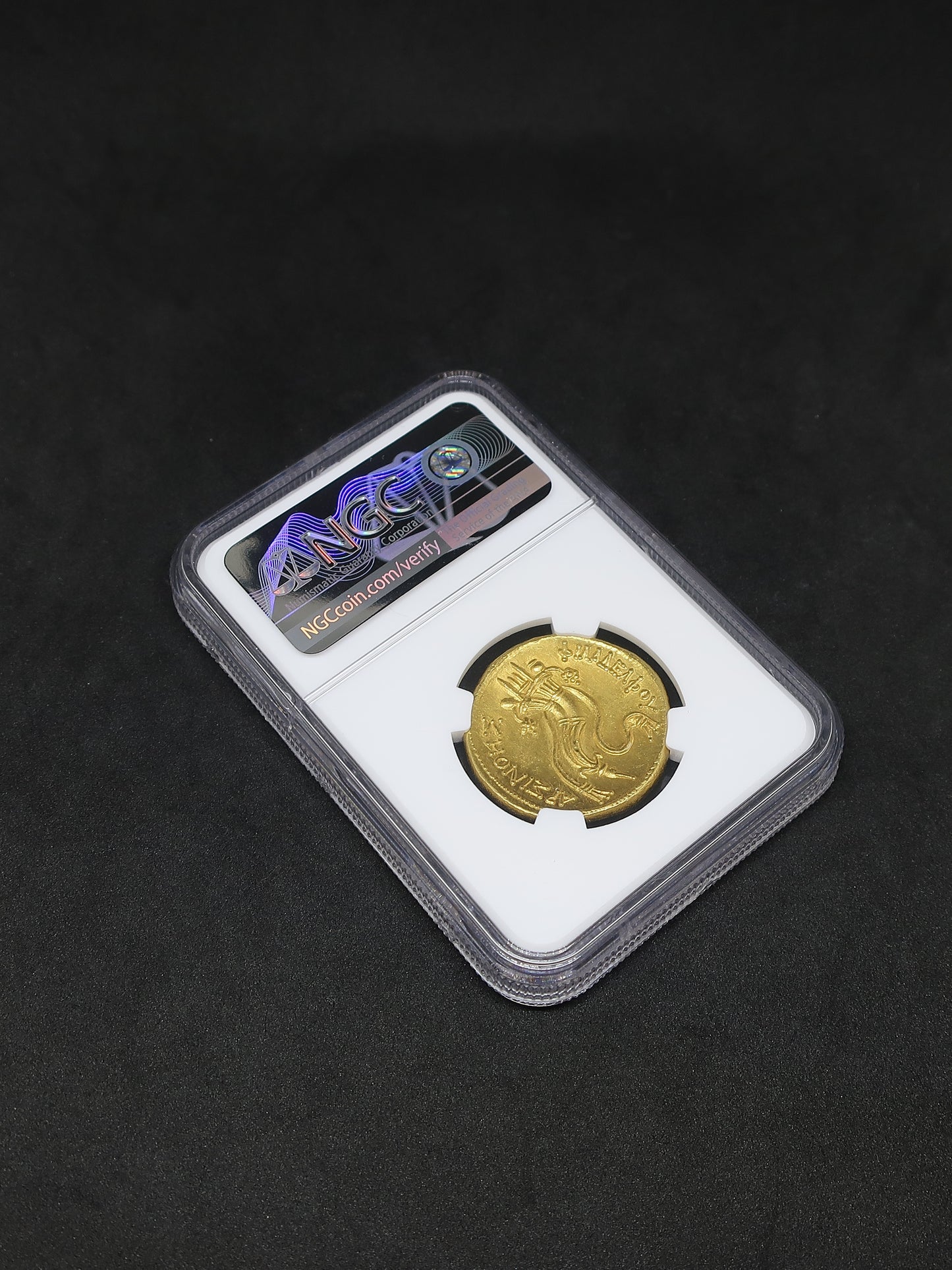 270/68BC プトレマイオス朝 オクタドラクマ金貨 アルシノエ2世 image9