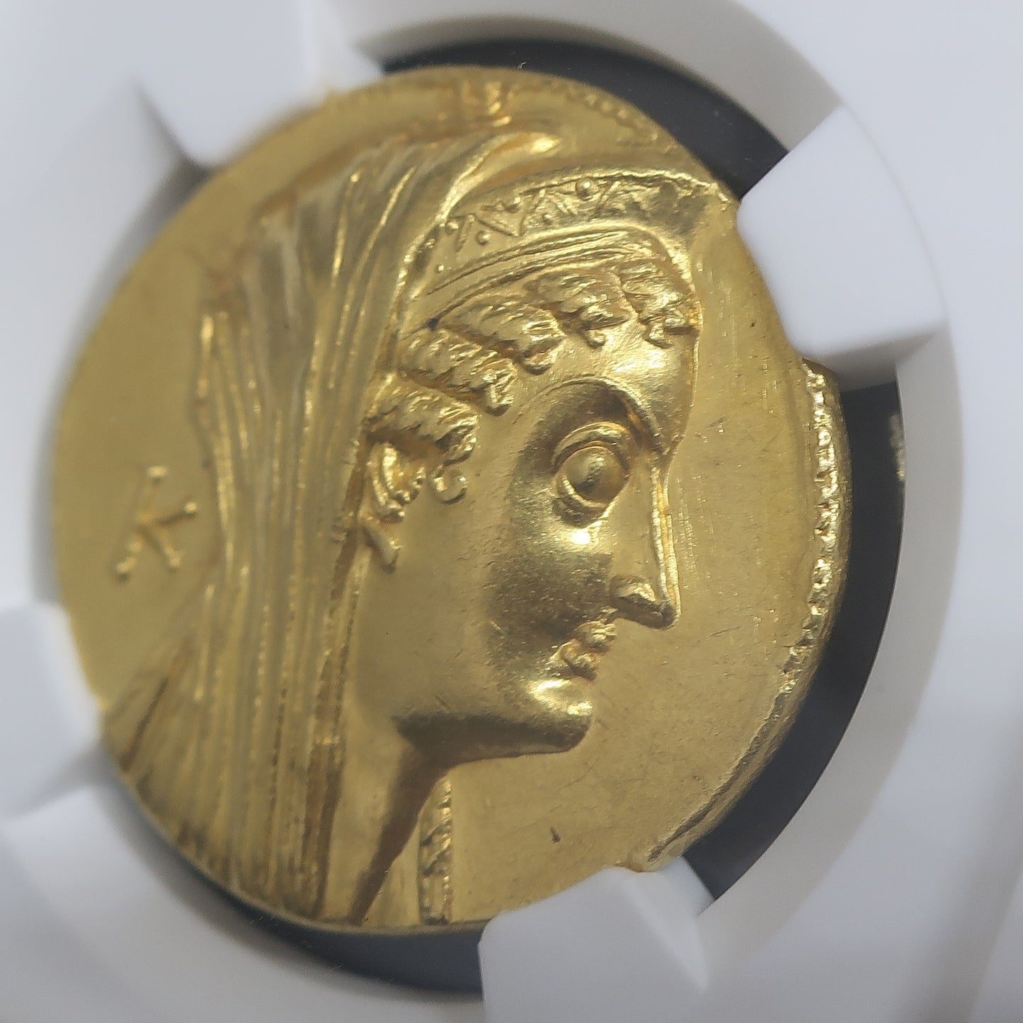 270/68BC プトレマイオス朝 オクタドラクマ金貨 アルシノエ2世 image10