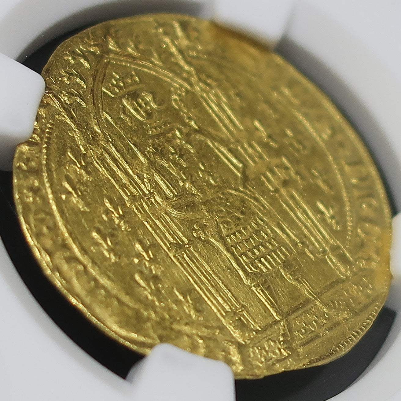 【賢明王】1364-1380 フランス フランカ・ピエ金貨 MS63 NGC シャルル5世 百年戦争