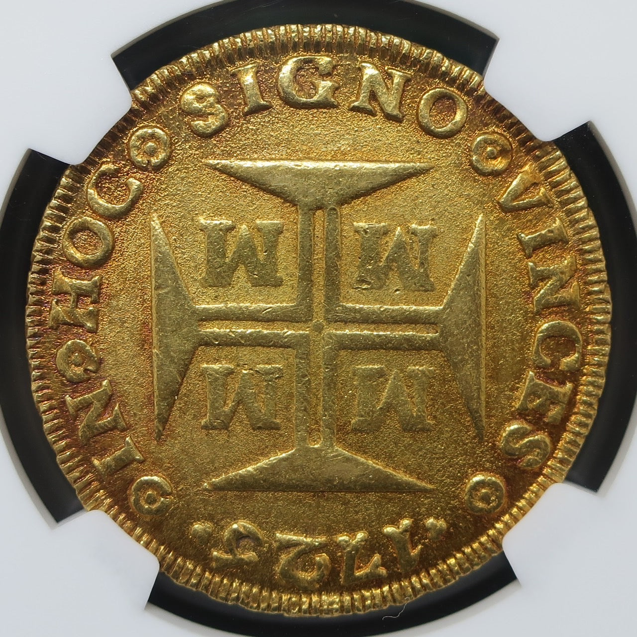 【超大型金貨!】1725M ブラジル 20000レイス 超大型金貨 MS62 NGC