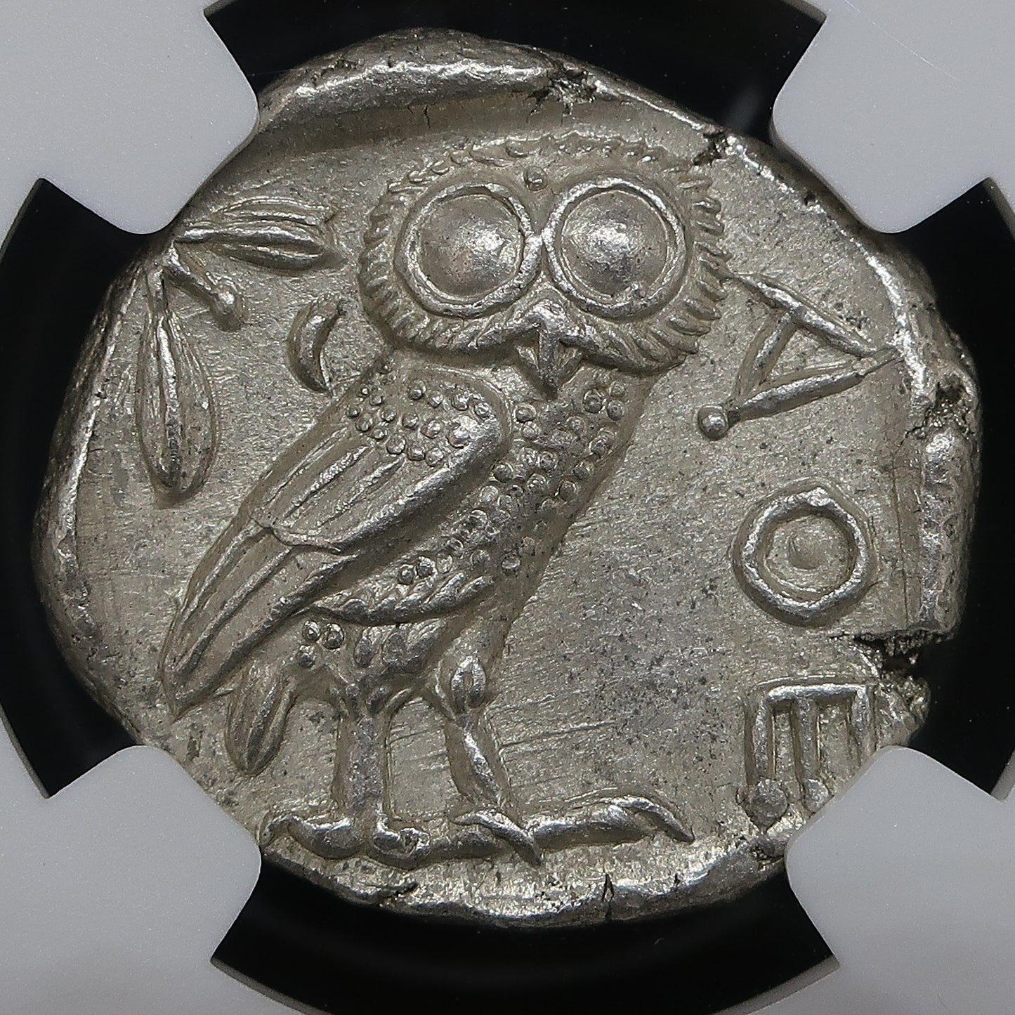 440-404 BC 古代ギリシャ アッティカ アテネ テトラドラクマ銀貨 NGC image11