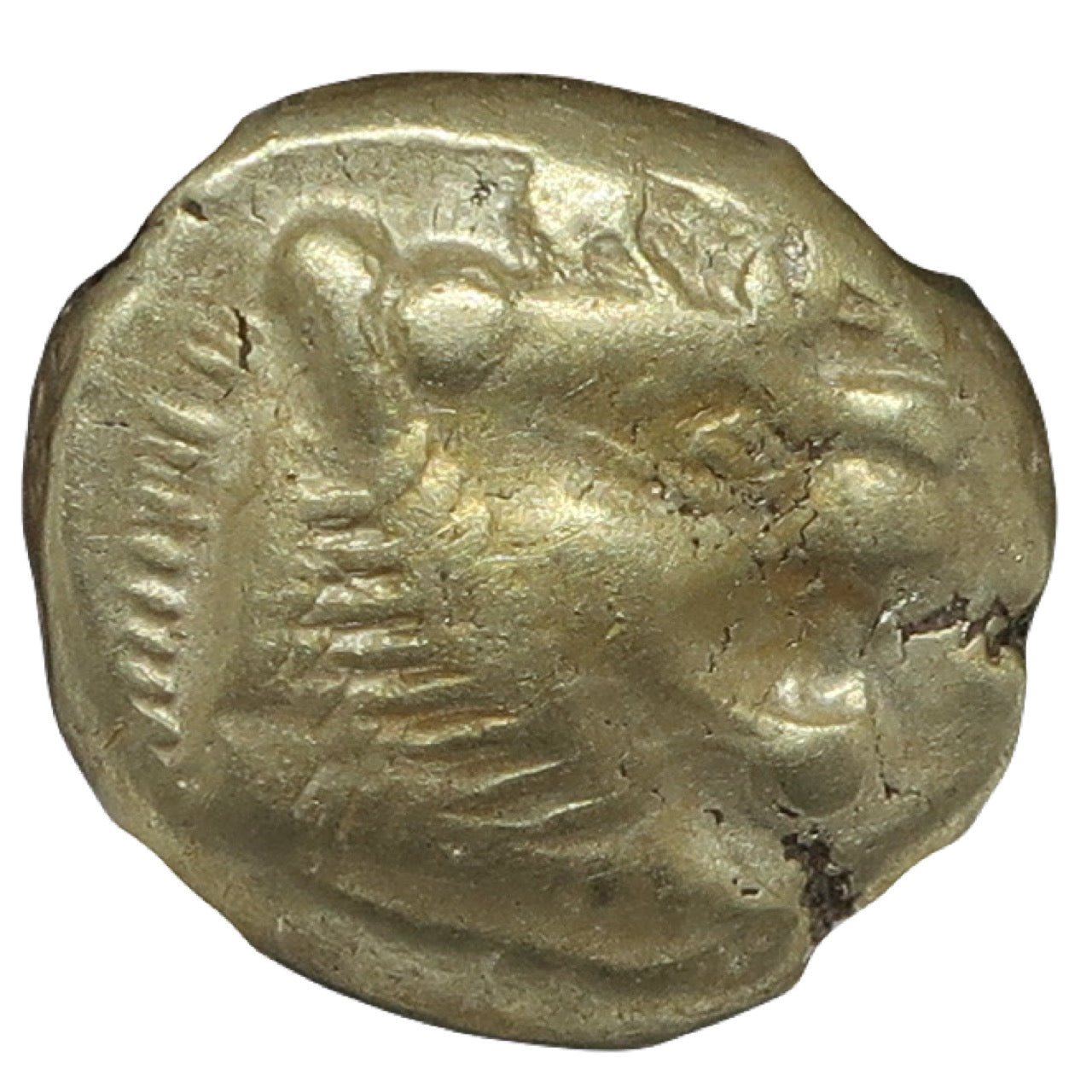 610-546 BC リディア帝国 1/3スタテル エレクトロン金貨 ChVF 5/5-4/5 