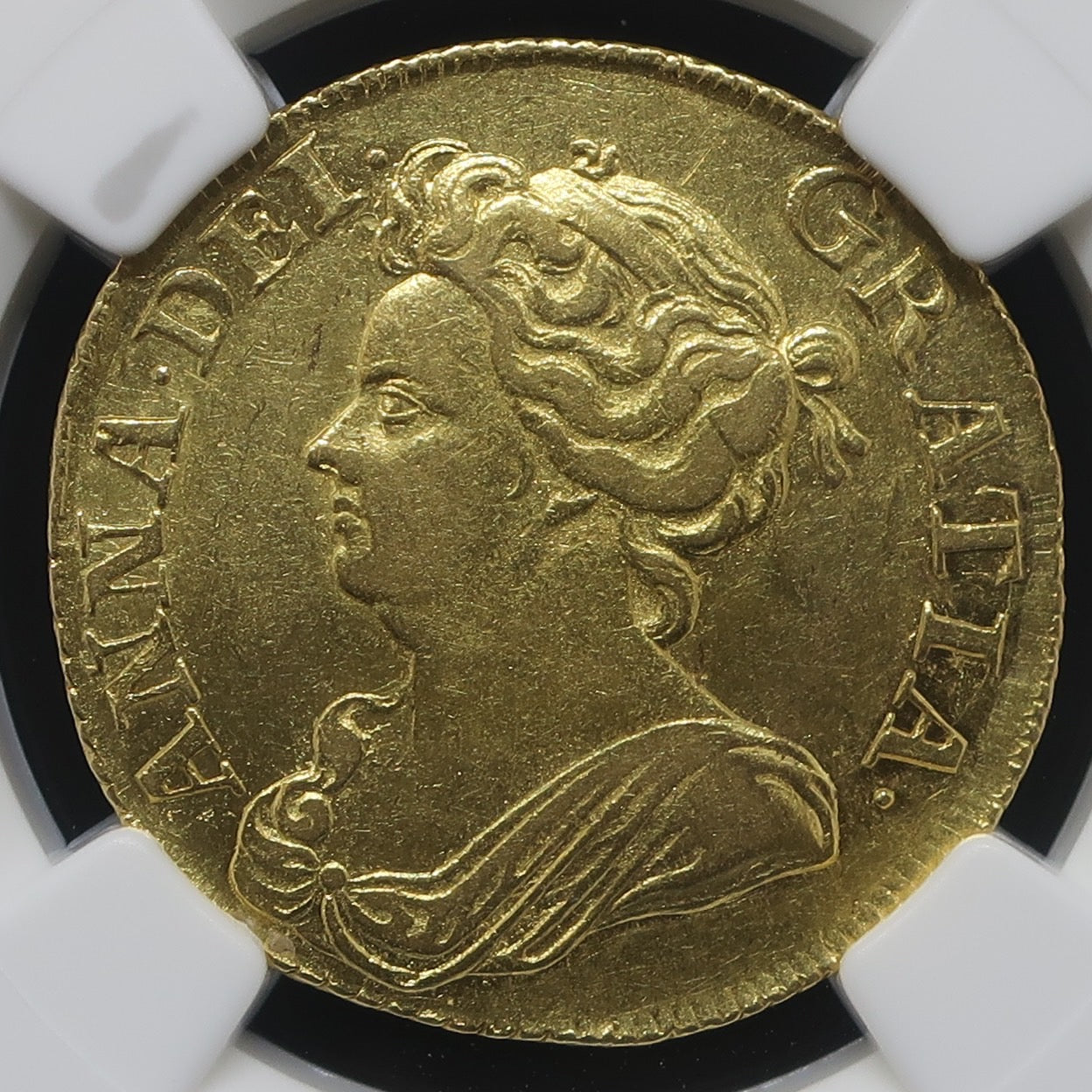 1713 イギリス ギニー金貨 アン女王 AU53 NGC