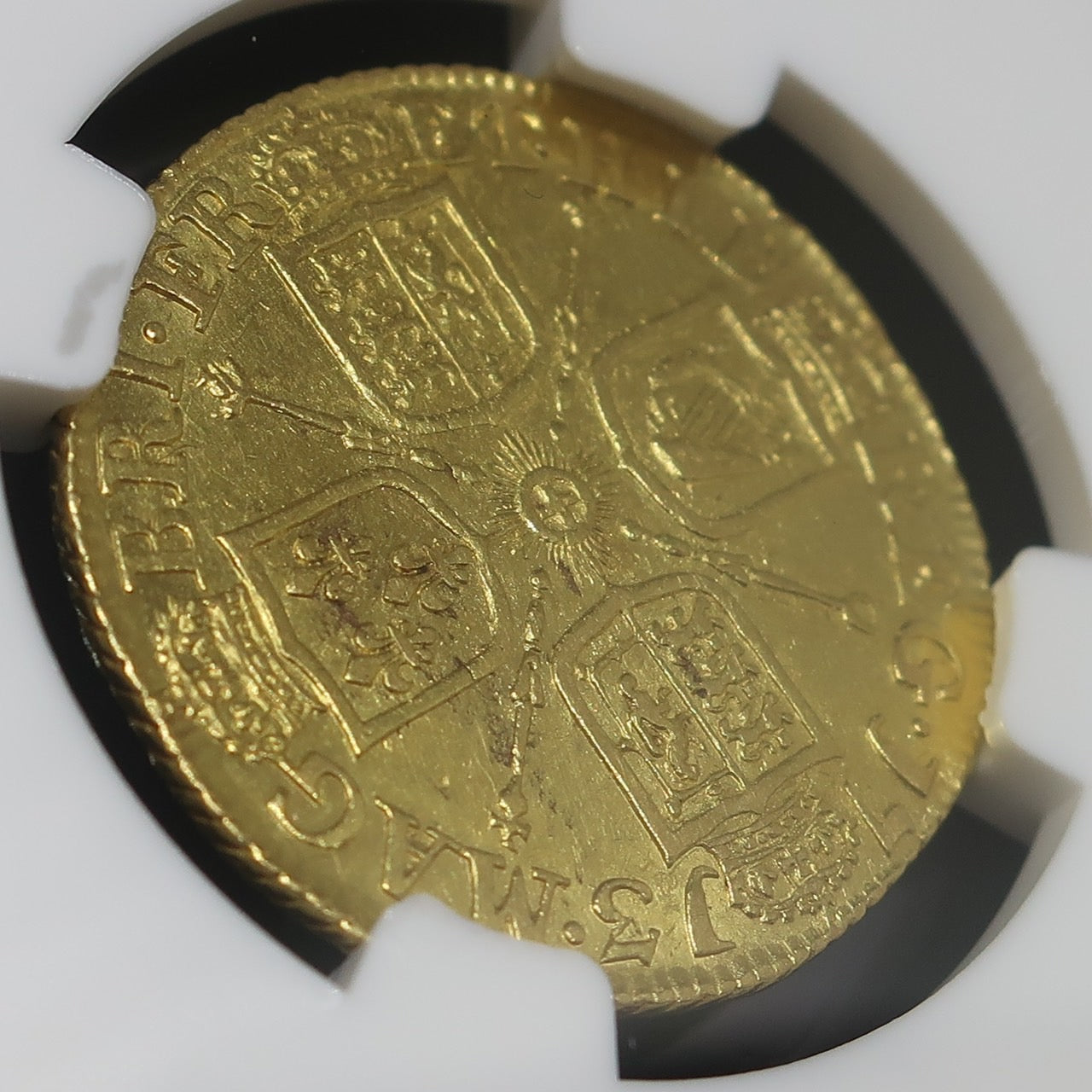 1713 イギリス ギニー金貨 アン女王 AU53 NGC