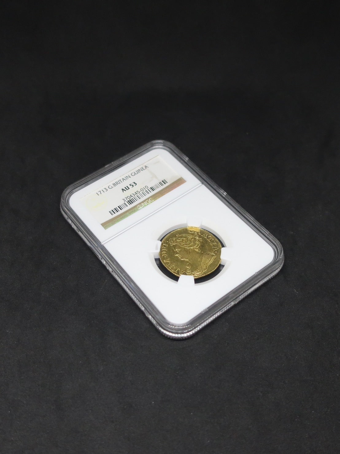 1713 イギリス ギニー金貨 アン女王 AU53 NGC