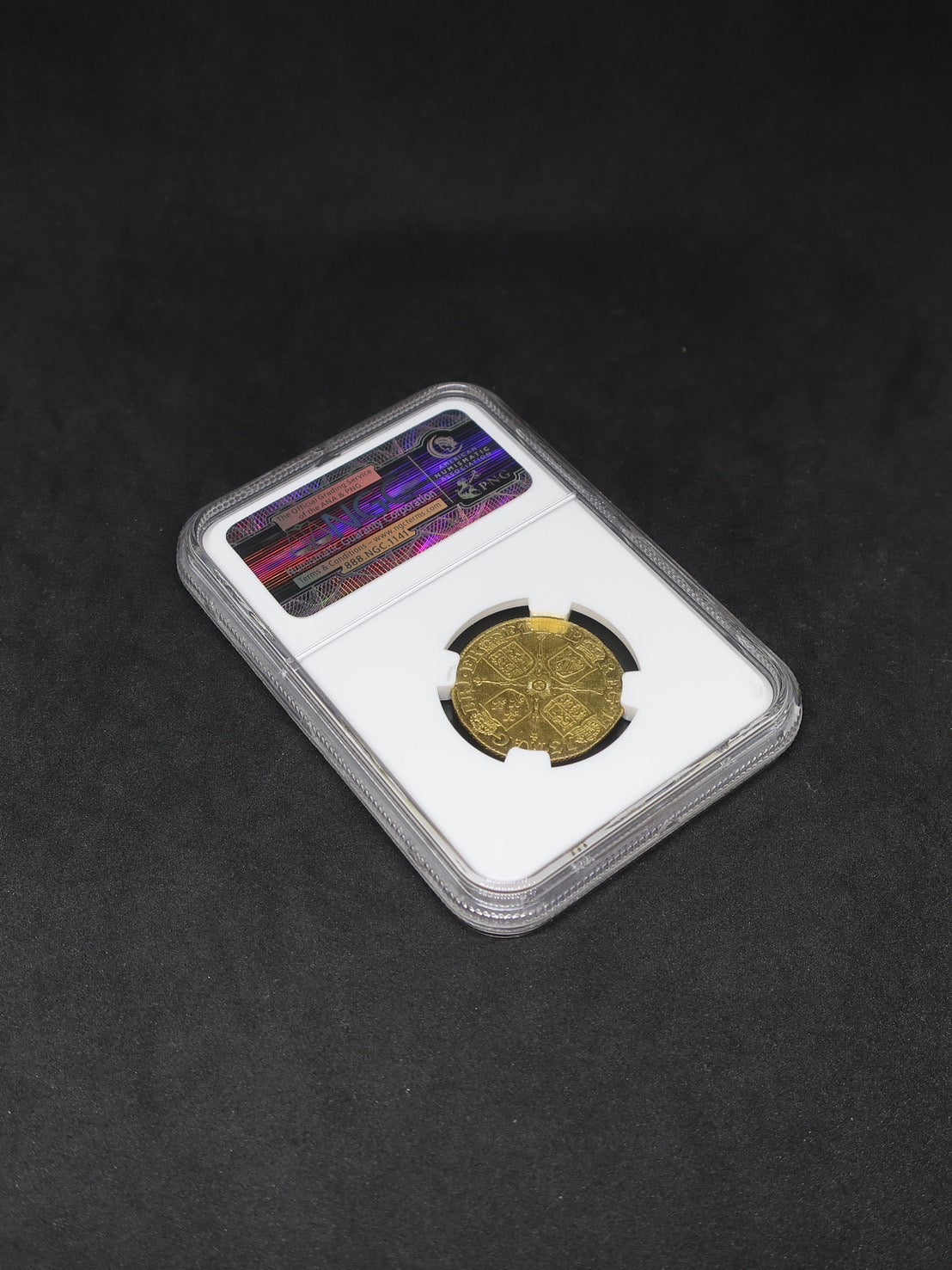 1713 イギリス ギニー金貨 アン女王 AU53 NGC