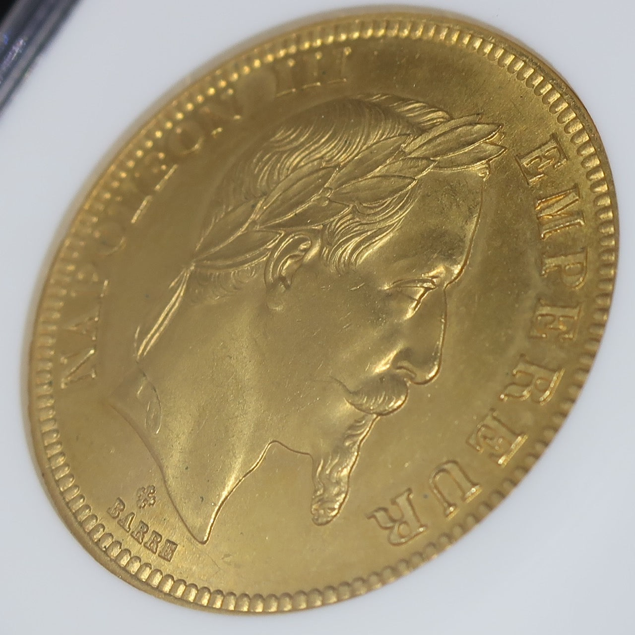 1863BB フランス 100フラン金貨 ナポレオン3世 MS63 NGC - CoinBlessing(コインブレッシング)