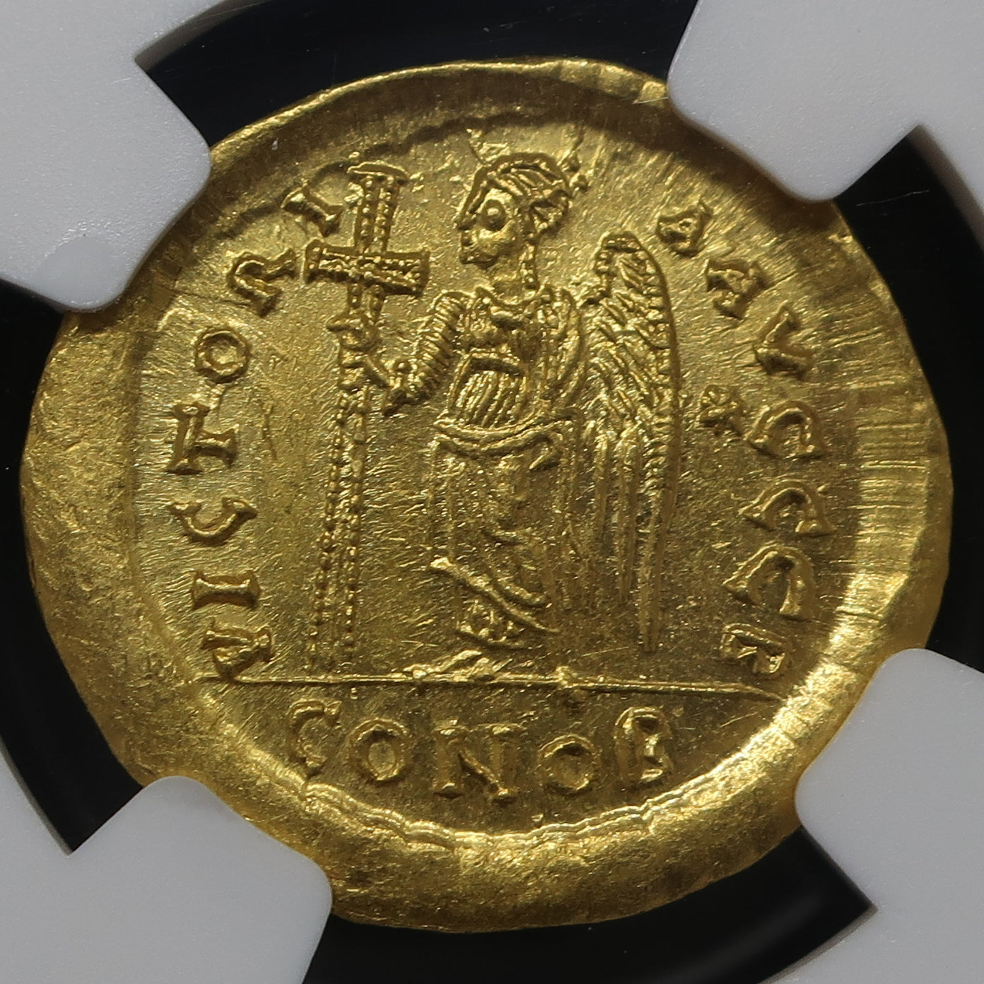 AD491-518 ビザンツ帝国 ソリダス金貨 アナスタシウス MS5/5-4/5 NGC - CoinBlessing(コインブレッシング)