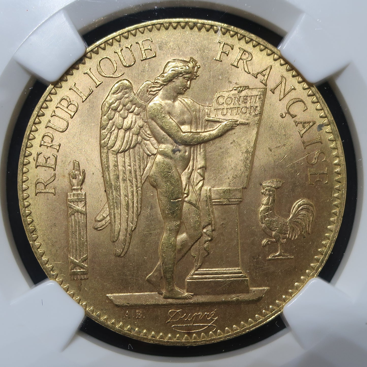 【幸運を運ぶ守護天使】1911A フランス 100フラン金貨 エンジェル金貨 MS63 NGC - CoinBlessing(コインブレッシング)