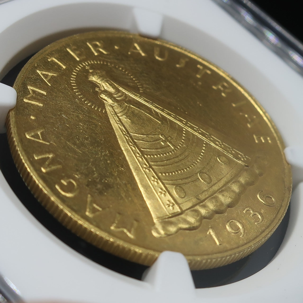 【マドンナ】1936 オーストリア 100シリング金貨 PL62 CAMEO NGC - CoinBlessing(コインブレッシング)