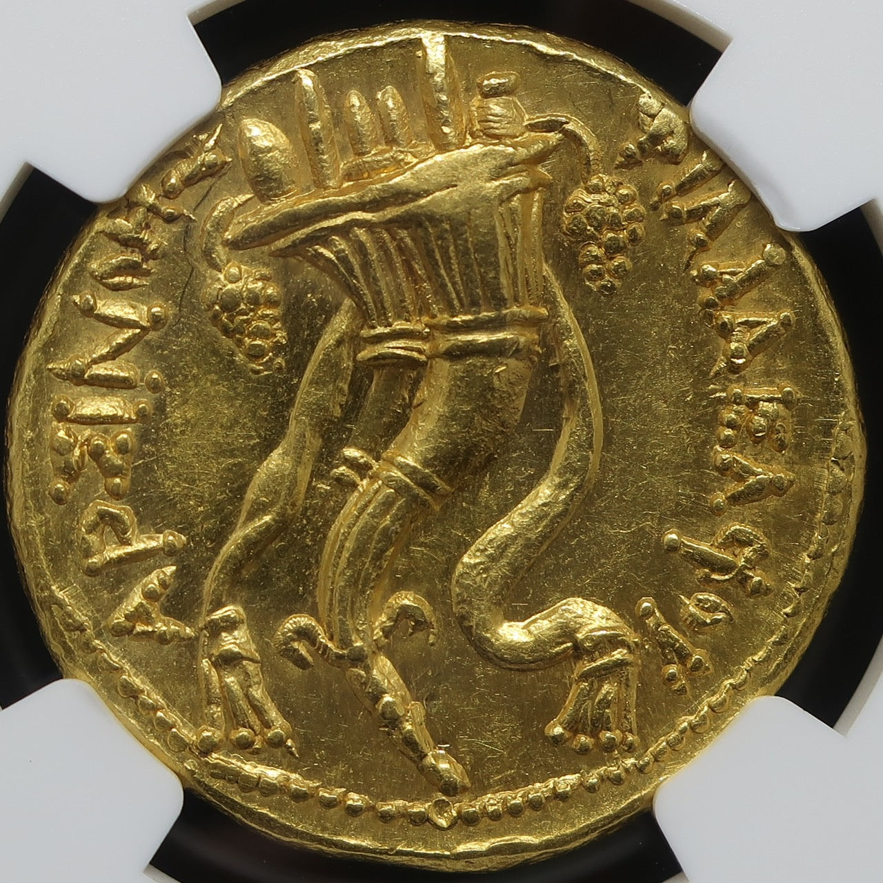 270/68BC プトレマイオス朝 オクタドラクマ金貨 アルシノエ2世 ChAU NGC - CoinBlessing(コインブレッシング)