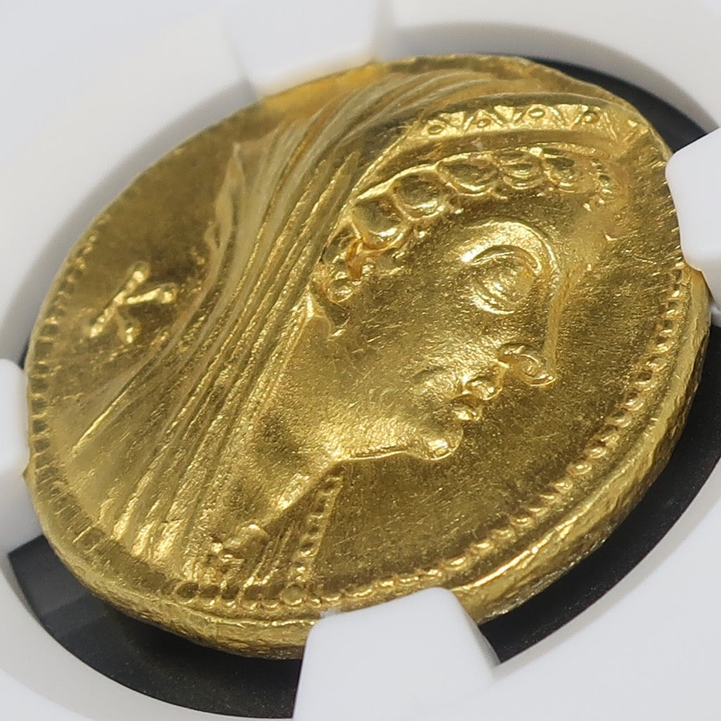 270/68BC プトレマイオス朝 オクタドラクマ金貨 アルシノエ2世 ChAU NGC - CoinBlessing(コインブレッシング)