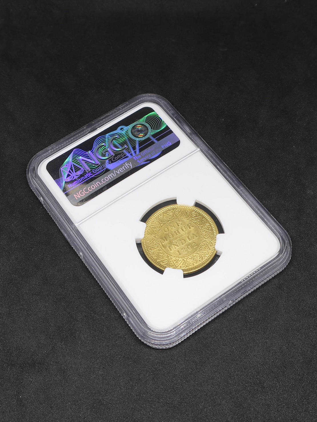 1862(C) インド 英領インド モハール金貨 ヴィクトリア カルカッタ MS61 NGC - CoinBlessing(コインブレッシング)