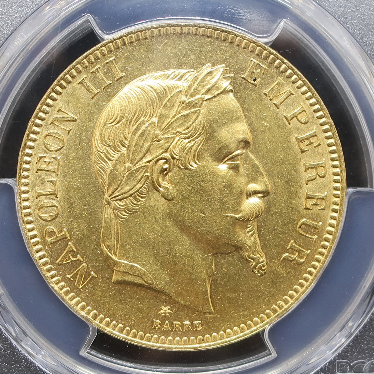 1868A フランス 100フラン金貨 ナポレオン3世 MS62 PCGS - CoinBlessing(コインブレッシング)