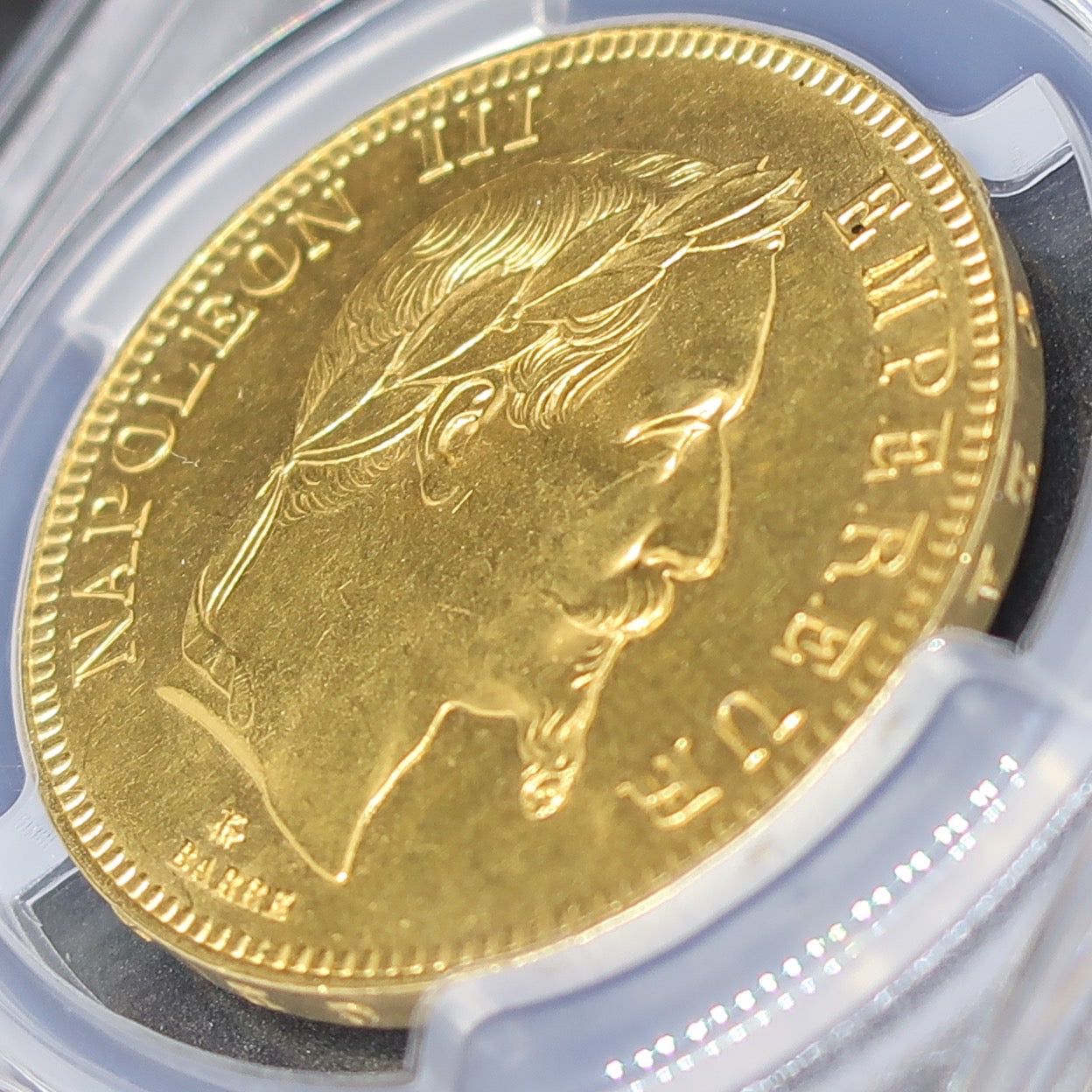 1868A フランス 100フラン金貨 ナポレオン3世 MS62 PCGS - CoinBlessing(コインブレッシング)