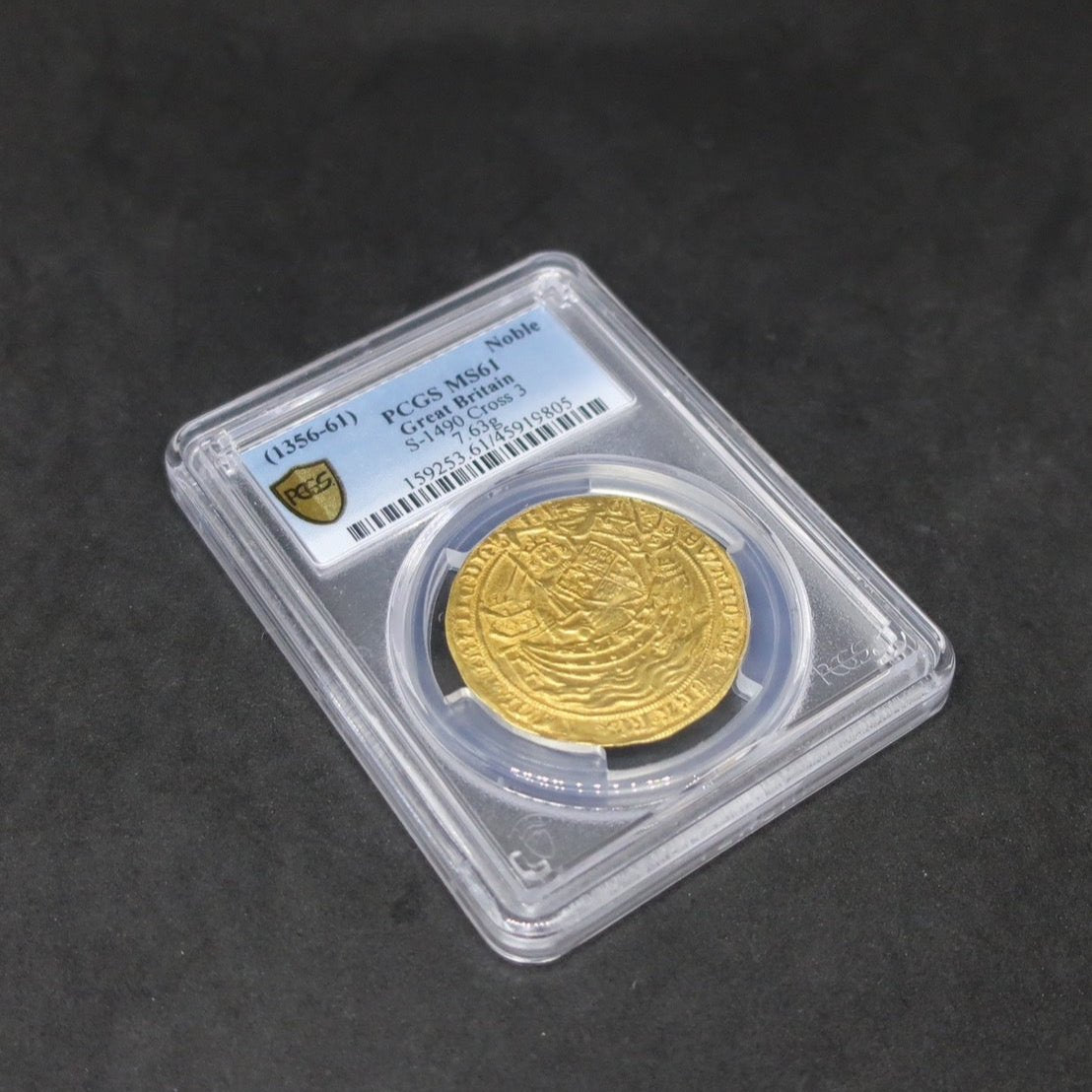 【黄金時代の一枚】1356-61 イギリス ノーブル金貨 エドワード3世 MS61 PCGS - CoinBlessing(コインブレッシング)