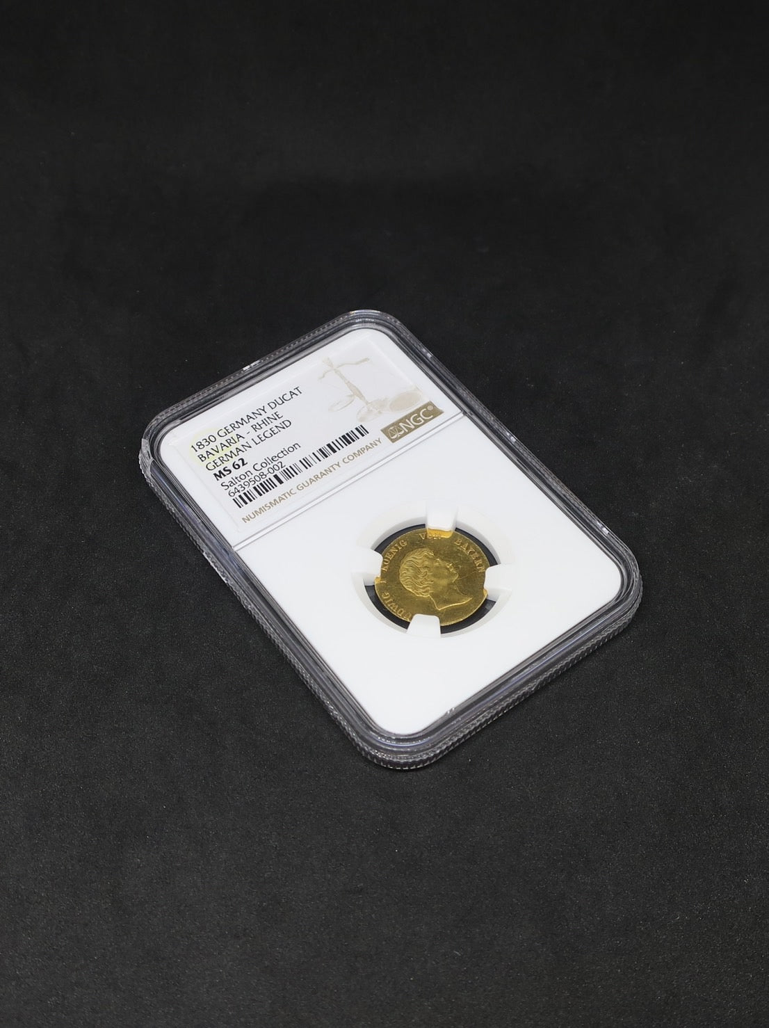 【最高鑑定1枚】1830 ドイツ バイエルン ダカット金貨 ルートヴィヒ1世 都市景観 ライン川 MS62 NGC - CoinBlessing(コインブレッシング)