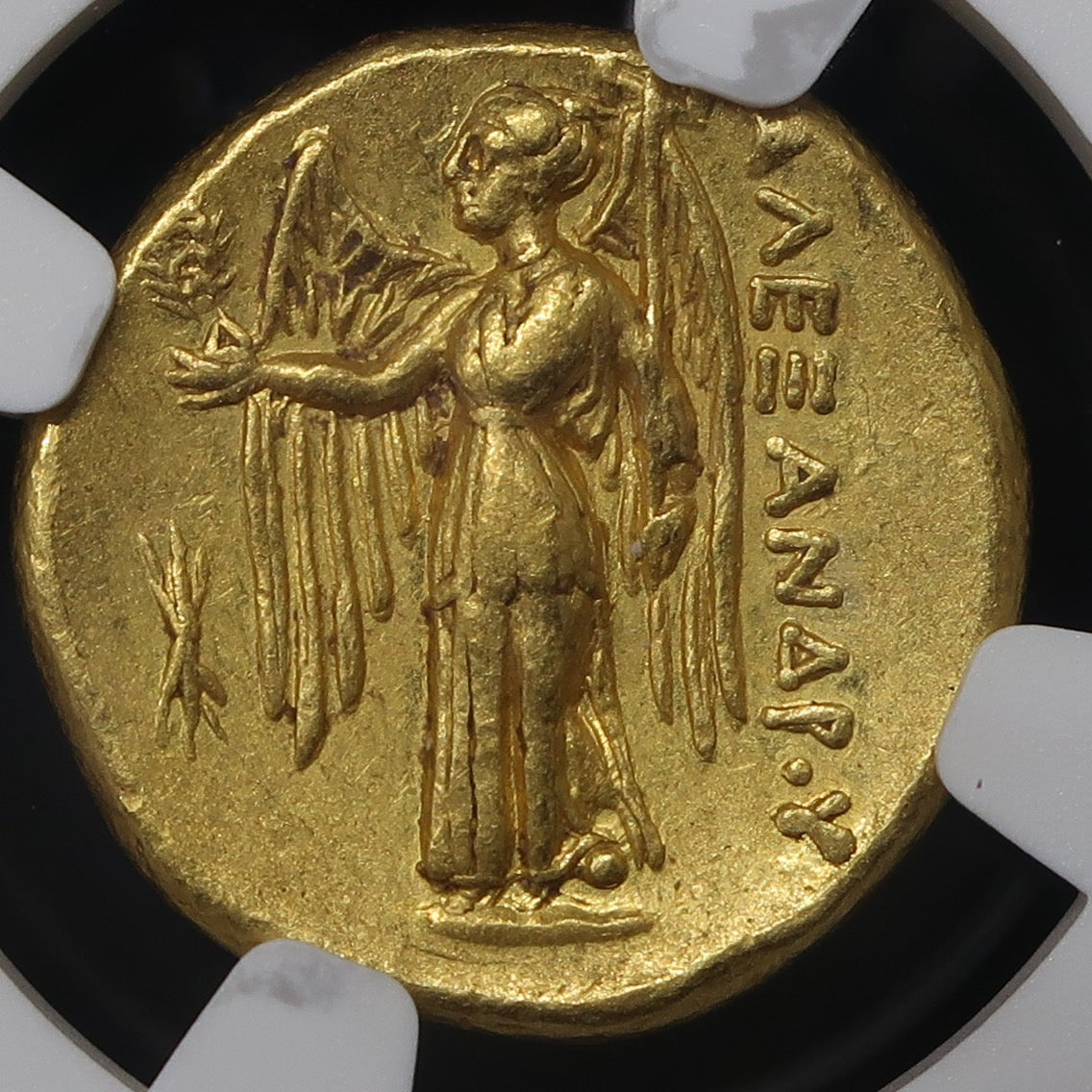 336-323BC マケドニア王国 スタテル金貨 アレキサンダー大王 AU 5/5-5/5 NGC image11