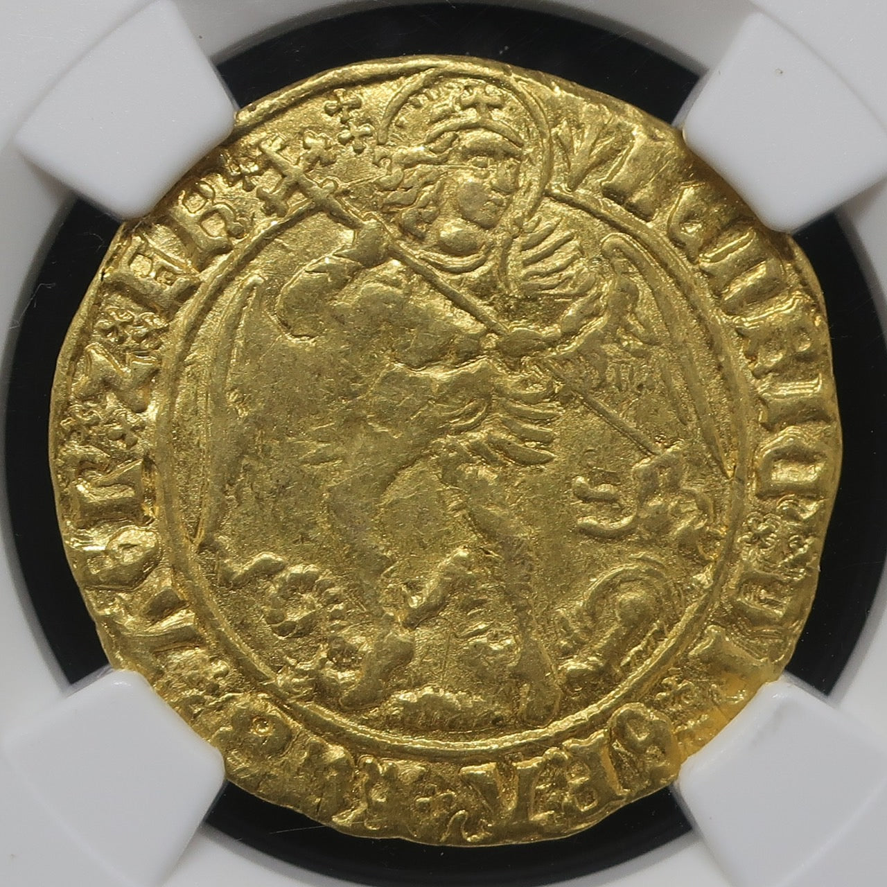 【ゴールドエンジェル】 1505-09 イギリス イングランド ヘンリー7世 エンジェル金貨 AU58 NGC - CoinBlessing(コインブレッシング)