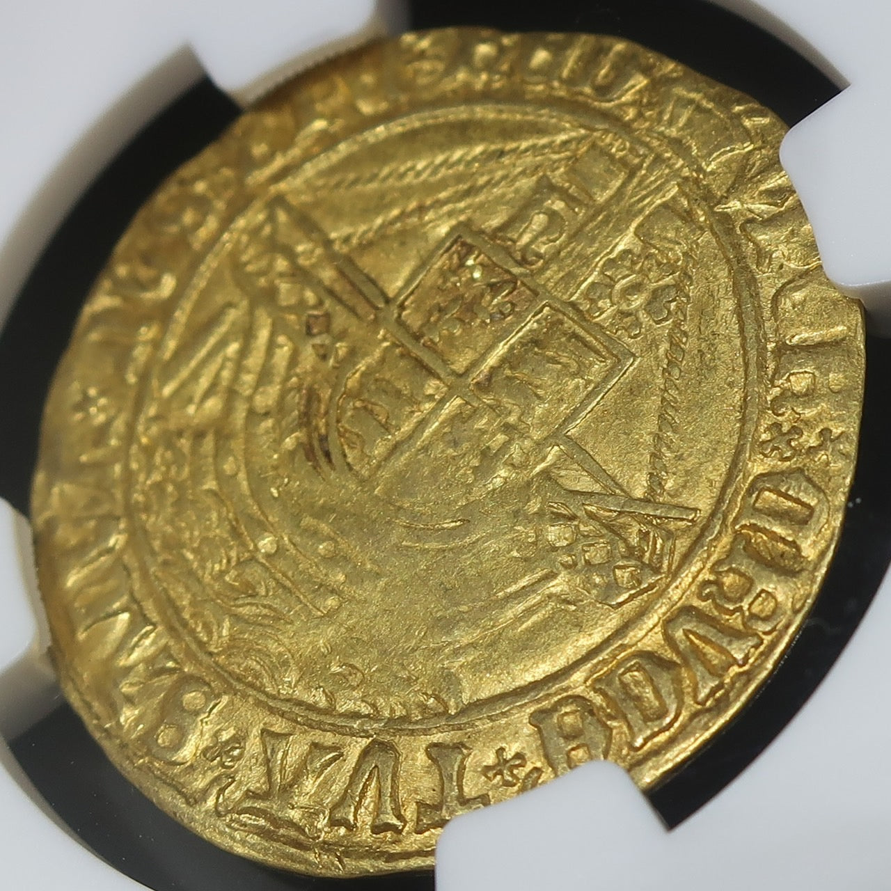 【ゴールドエンジェル】 1505-09 イギリス イングランド ヘンリー7世 エンジェル金貨 AU58 NGC - CoinBlessing(コインブレッシング)